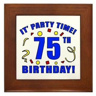 75Th Birthday Framed Art Tiles  Buy 75Th Birthday Framed Tile