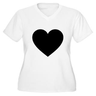 black heart women s plus size v neck t shirt $ 27 77