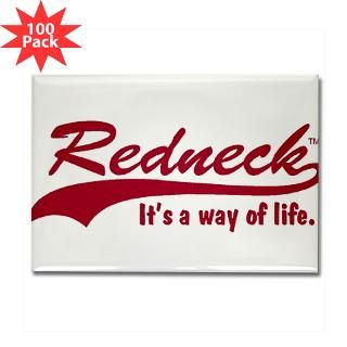 Official Redneck Rectangle Magnet (100 pack)