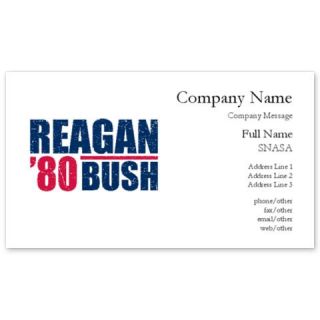 Reagan / Bush 80 Business Cards by Admin_CP22251633  511917911