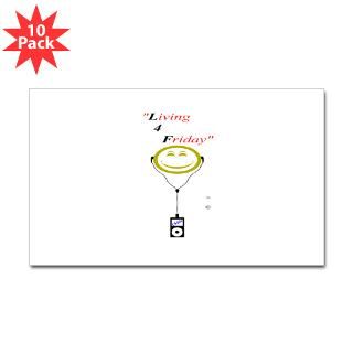 Friday Humor ipod Smiley Face 3 Lapel Sticker (48