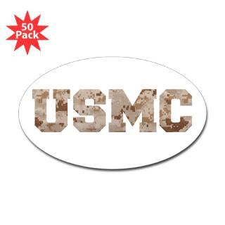 usmc desert camo sticker oval 50 pk $ 83 99