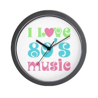 Love 80s Music Wall Clock