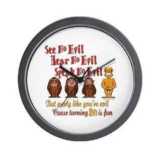 80 Gifts  80 Home Decor  Party 80th Wall Clock