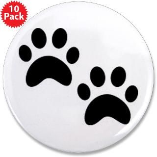 Cat Paw Prints 3.5 Button (10 pack)