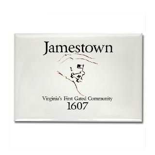Jamestown 1607 Rectangle Magnet (100 pack)