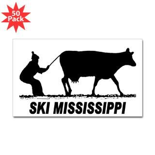 ski mississippi rectangle sticker 50 pk $ 83 99