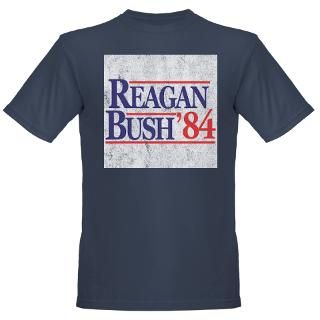 reagan_bush_84_white copy T Shirt by Admin_CP142414