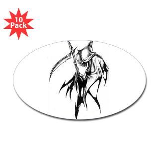sticker $ 8 99 gothic grim reaper artwork oval sticker 50 pk $ 86 99