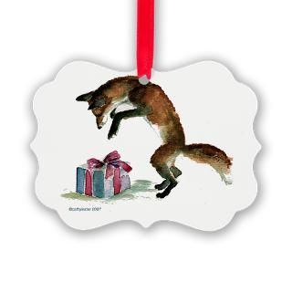 Cartoon Gifts  Cartoon Seasonal  foxpresent Ornament