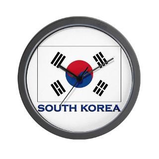 South Korea Flag Stuff Wall Clock for $18.00