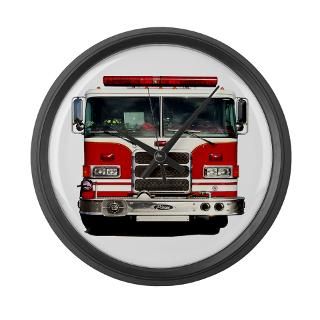 Fire Fighter Large Wall Clock by FireFighterGiftsByGlen