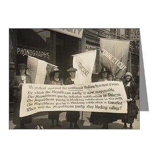 Suffragists Protest Republicans Note Cards (10) by tnguerillawomen