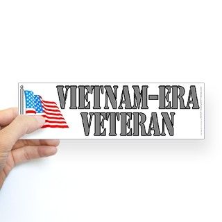 Vietnam era veteran (bumper sticker 10x3) Bumper Sticker by saproducts