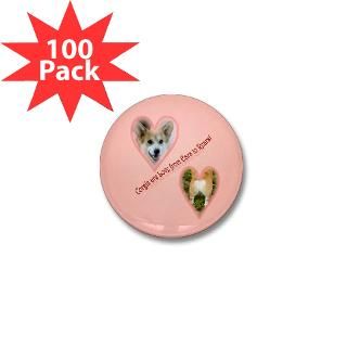 welsh corgi valentine mini button 100 pack $ 94 99