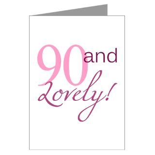 90 Gifts  90 Greeting Cards  90 And Lovely Greeting Card
