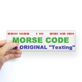 Morse Code Stickers  Car Bumper Stickers, Decals