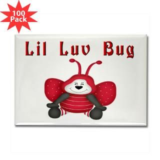 Kitchen and Entertaining  Lil Luv Bug Rectangle Magnet (100 pack