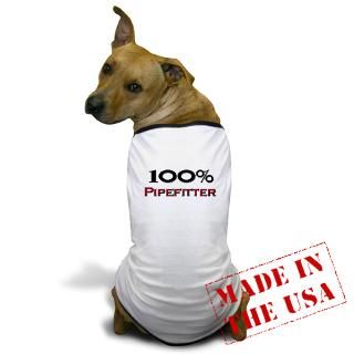  Local Plumbers Pet Apparel  100 Percent Pipefitter Dog T Shirt