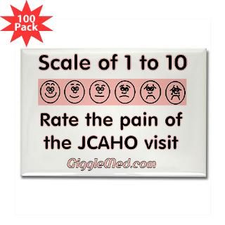 Kitchen and Entertaining  Pain o JCAHO Rectangle Magnet (100 pack