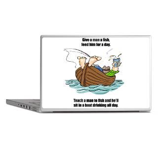 Boat Gifts  Boat Laptop Skins  Give a Man a Fish Laptop Skins