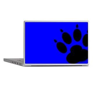 Animal Gifts  Animal Laptop Skins  Paw Print Blue Laptop Skins
