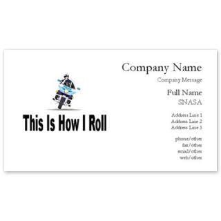 Police How I Roll Business Cards by Admin_CP4562500  511219629