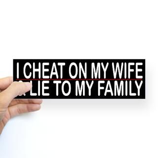 Cheating Wife Stickers  Car Bumper Stickers, Decals