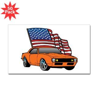 american muscle car rectangle sticker 50 pk $ 113 99