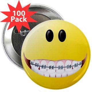 braces smiley face 2 25 button 100 pack $ 114 99