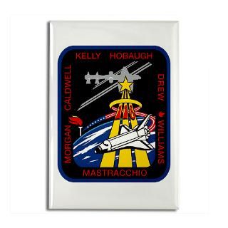 STS 118 patch Rectangle Magnet  Challenger Center Gifts Online