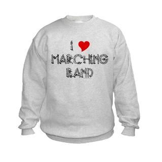 Love Marching Band Kids Sweatshirt