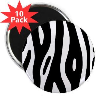 Zebra Print 2.25 Magnet (10 pack)