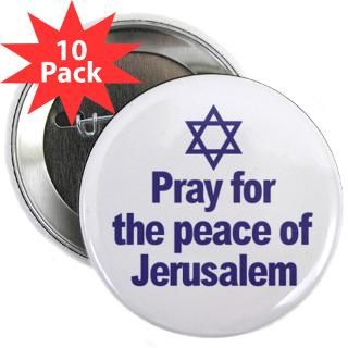  Pray For The Peace Of Jerusalem Buttons  Psalm 1226 (10 pack