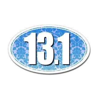 Fancy 13.1 Half Marathon Sticker (BLUE) Sticker by RobotFace