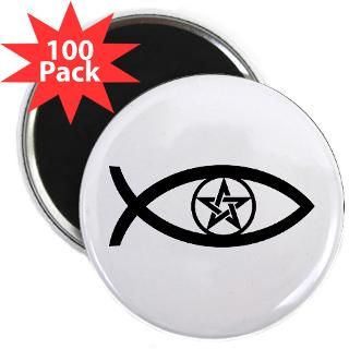 wiccan fish symbol 2 25 magnet 100 pack $ 133 99