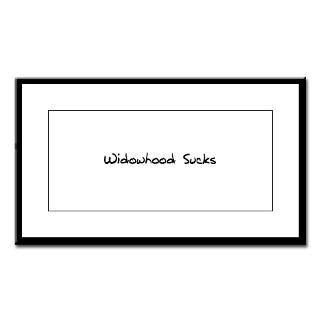 Widowhood Sucks Small Framed Print