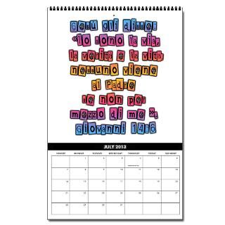 John 146 Vertical 2013 Wall Calendar in 12 Languages by