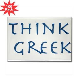 think greek Rectangle Magnet (100 pack)