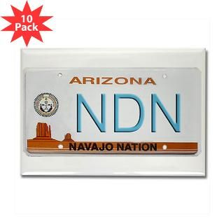 Navajo Nation NDN plate Rectangle Magnet (10 pack)