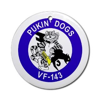 VF 143 Pukin Dogs Ornament (Round) for $12.50