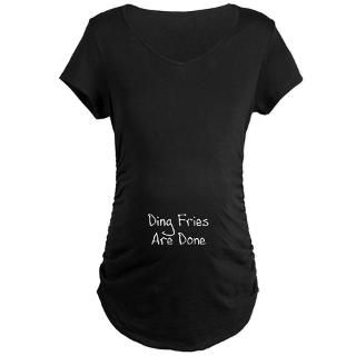 Ding Fries Are Done Maternity Dark T Shirt