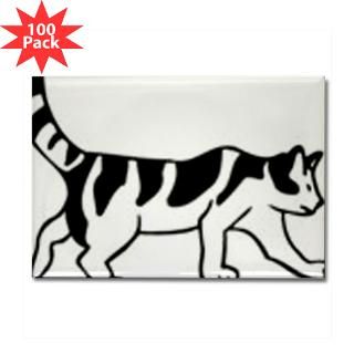 black and white cat rectangle magnet 100 pack $ 148 99