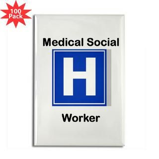 medical social worker rectangle magnet 100 pack $ 148 99