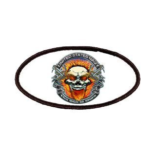 USN Navy Flaming Skull Patches for $6.50