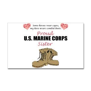 Proud Marine Sister Stickers  Car Bumper Stickers, Decals