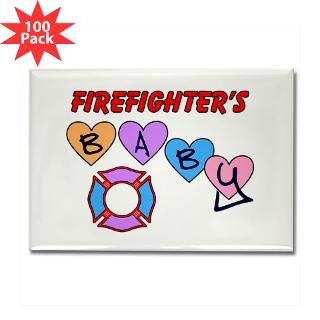 firefighter s baby rectangle magnet 100 pack $ 151 99