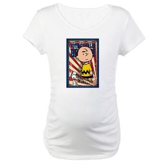 Vote Charlie Brown Maternity T Shirt