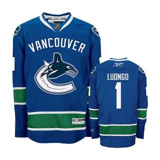 Roberto Luongo Jersey Reebok Blue #1 Vancouver Ca for $159.99