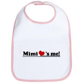 First Name Gifts  First Name Baby Bibs  Mimi loves me Bib